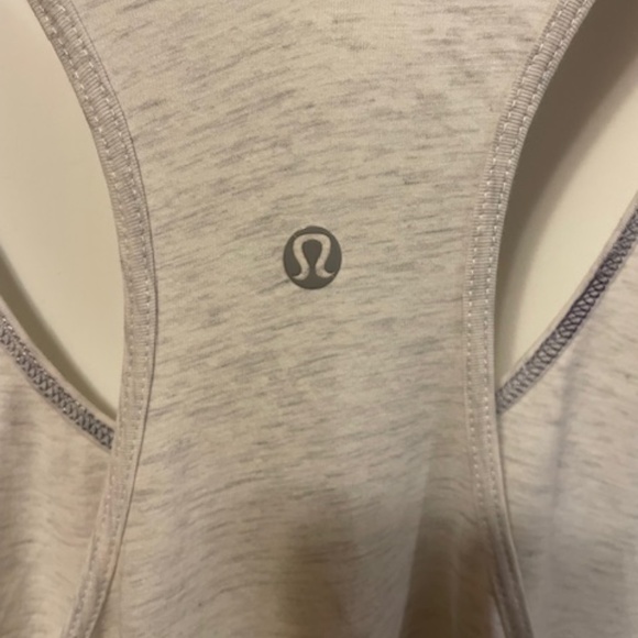 LULULEMON OM RACERBACK - HEATHERED WHITE - Picture 6 of 8